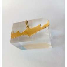 Μενταγιόν "Κρ΄ήτη" χρυσό 14Κ (N192)